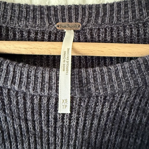 Free People On Your Team Sweater Mini Dress Pockets Size XS - Picture 2 of 10